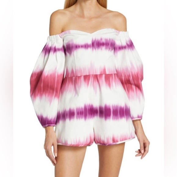 AMUR Ariadne Off Shoulder Romper - Picture 2 of 9